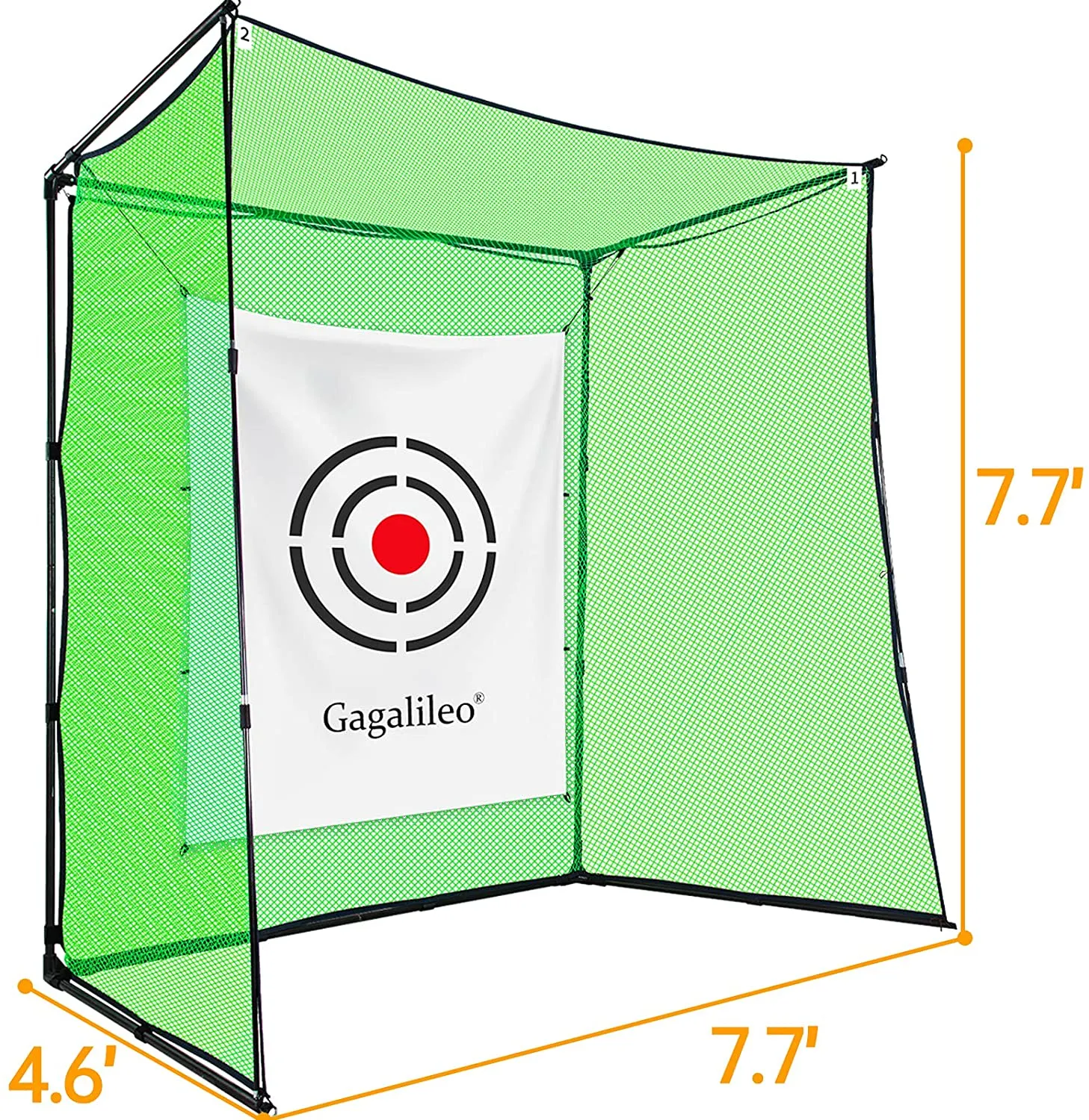 10x10 Golf Cage - Premium Golf Net with Target & Hitting Mat