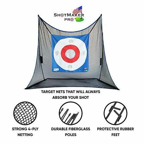 10X7 Golf Practice Net - High Quality Heavy Duty with Turf, Tees, and Golf Mat