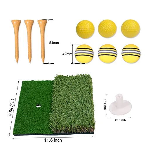 12x12 Golf Hitting Mat - Dual Surface Backyard Golf Mat