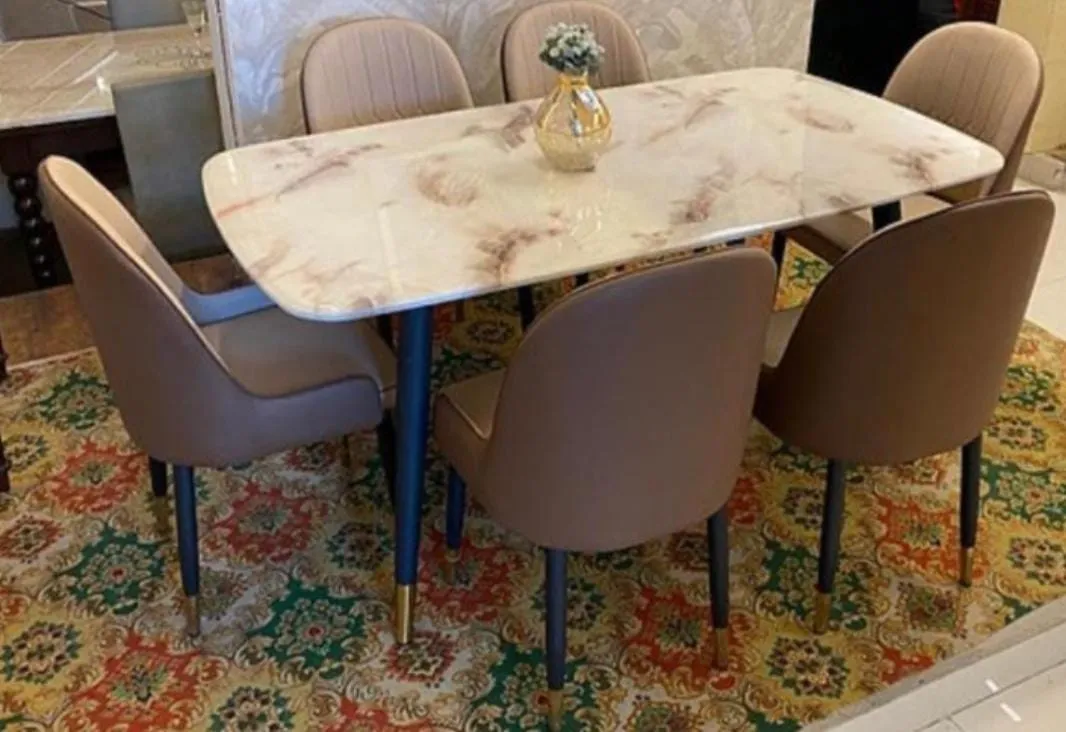 6 seater dining table with chairs