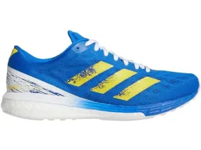 Adidas Adizero Boston 9 Blue Yellow White Size 10.5 D Medium