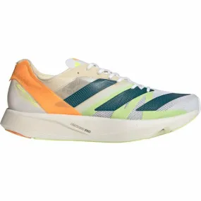 Adidas Adizero Takumi Sen 8 - Cloud White/Real Teal/Flash Orange - Size 11.5 D Medium