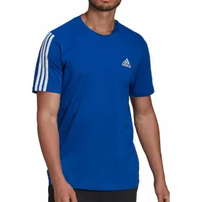 adidas AeroReady Blue Short Sleeve Running Top - Men