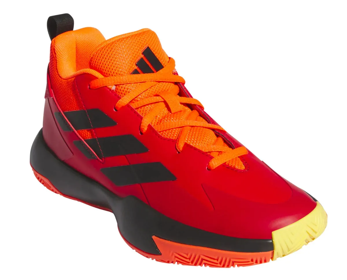 Adidas red basketball shoe for junior athletes - shop now!