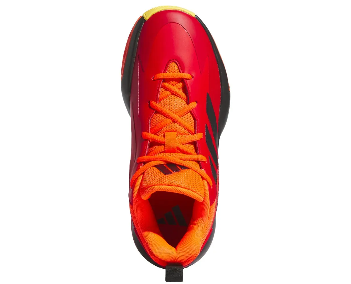 Adidas red basketball shoe for junior athletes - shop now!