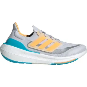 Adidas Ultraboost Light, Men's Dash Grey/Flash Orange/Lucid Cyan, Size 10.5 D Medium