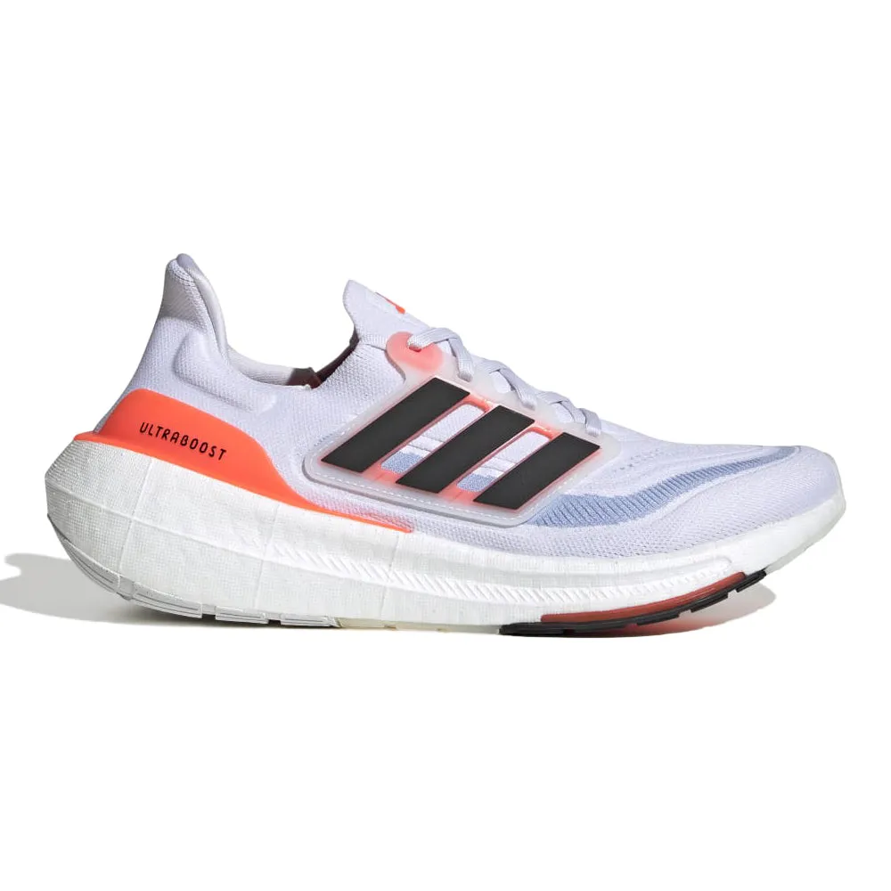 Adidas Ultraboost Light Men's Shoes - Cloud White/Core Black/Solar Red (Size 9.5 D Medium)