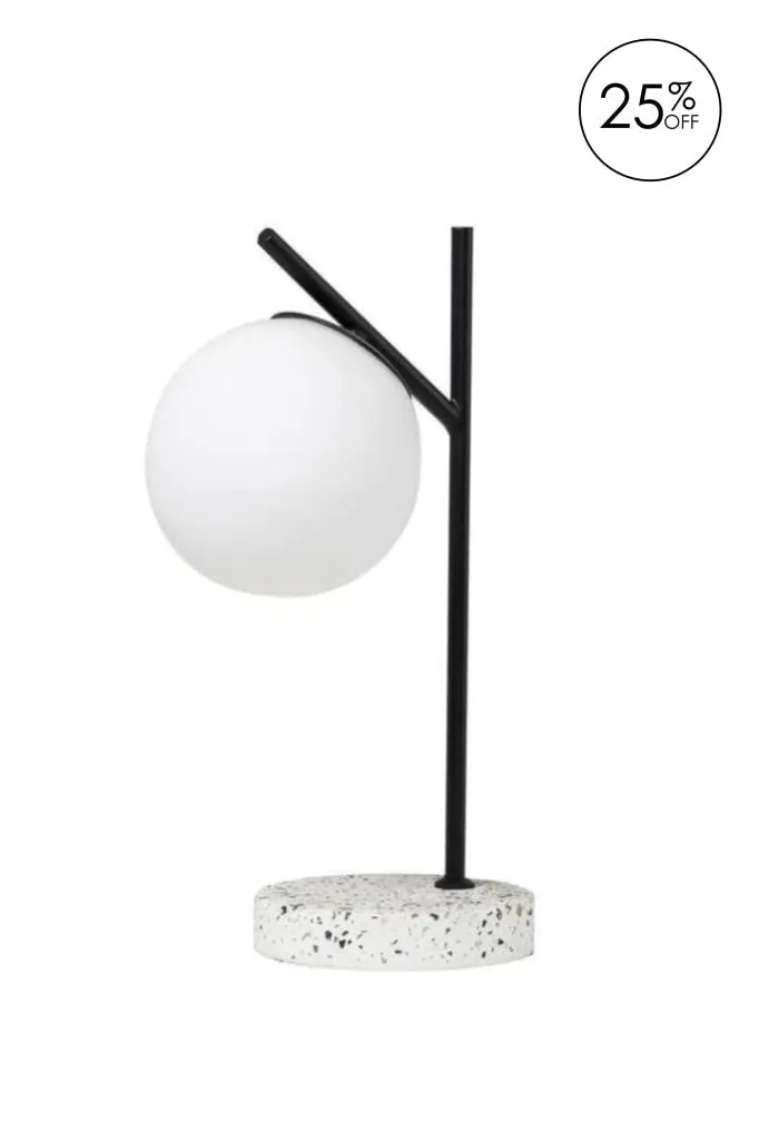 AI Flo Table Lamp - White and Black