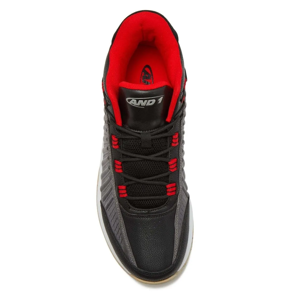 AND1 Black and Red Basketball Shoes