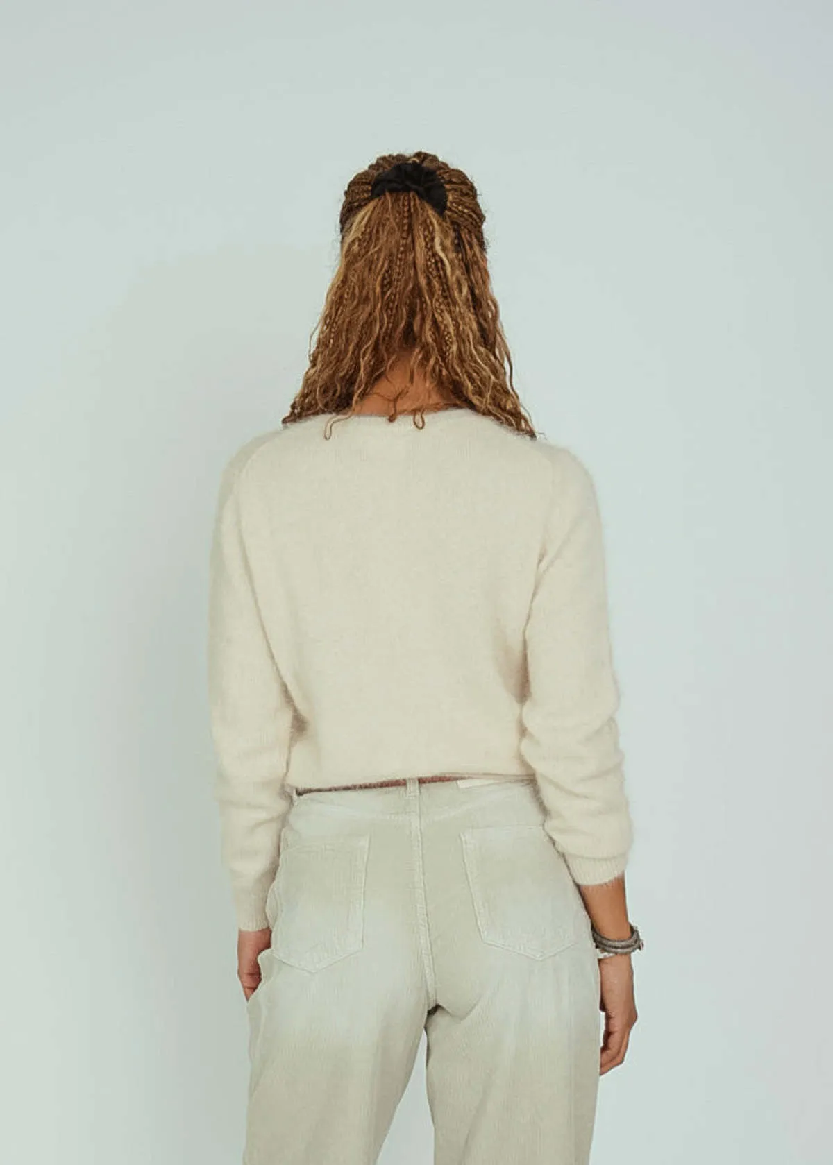 Angora Datti Sweater - Parchment