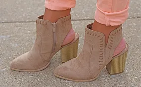 Ashley Taupe Bootie.