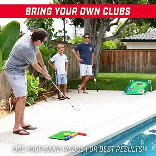 backyard golf cornhole game set golf chipping game 79 sale