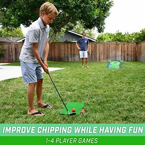 backyard golf cornhole game set golf chipping game 79 sale