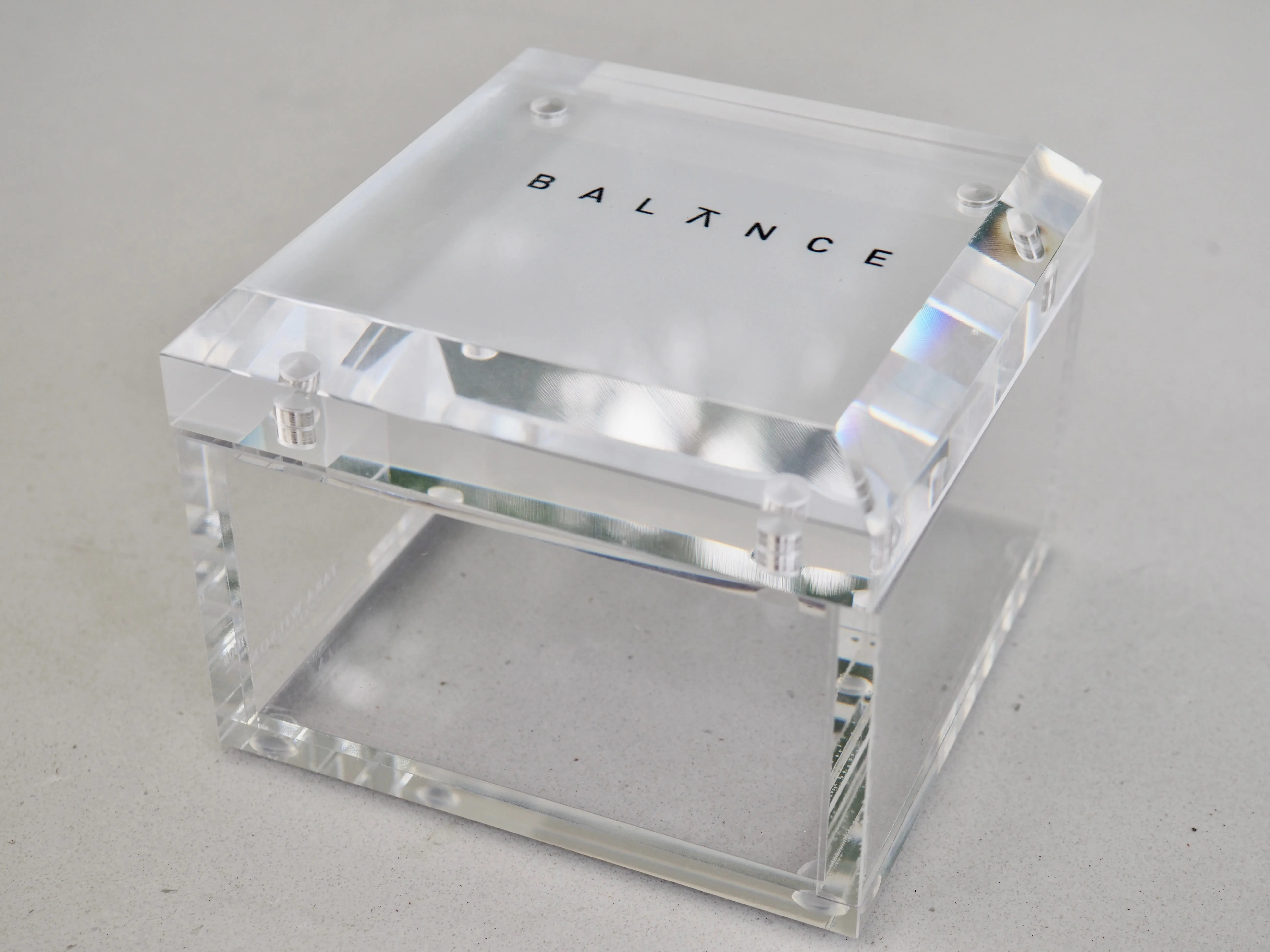 BALANCE - LUCITE BOX + SPIRITUAL ITEMS