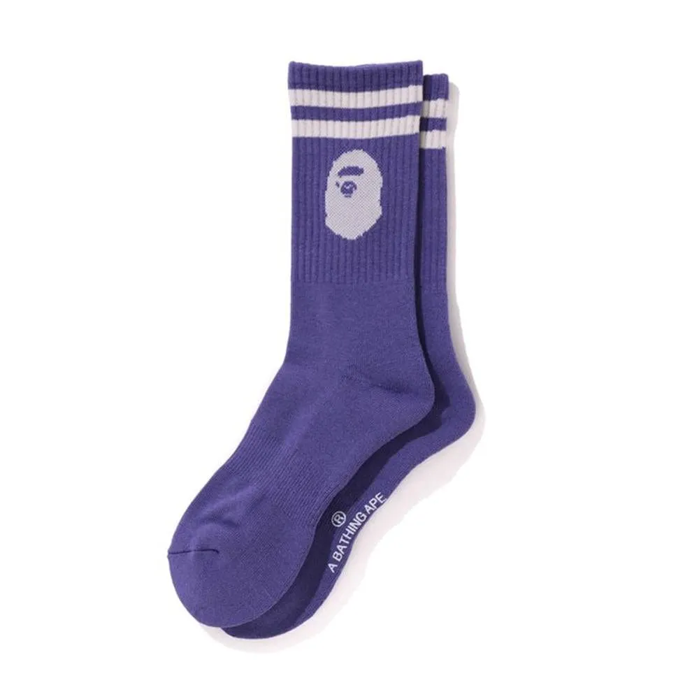 Bape purple ape head socks