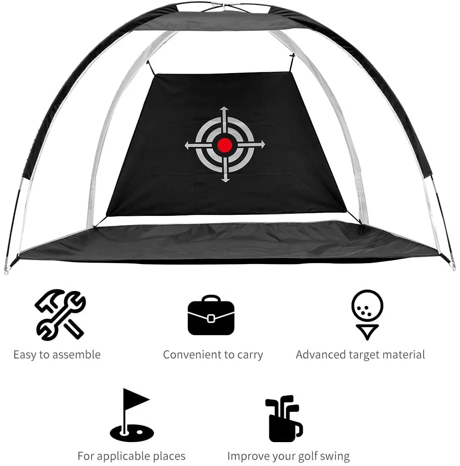 BASIC Golf Practice Net - Black Net 1m and 2m