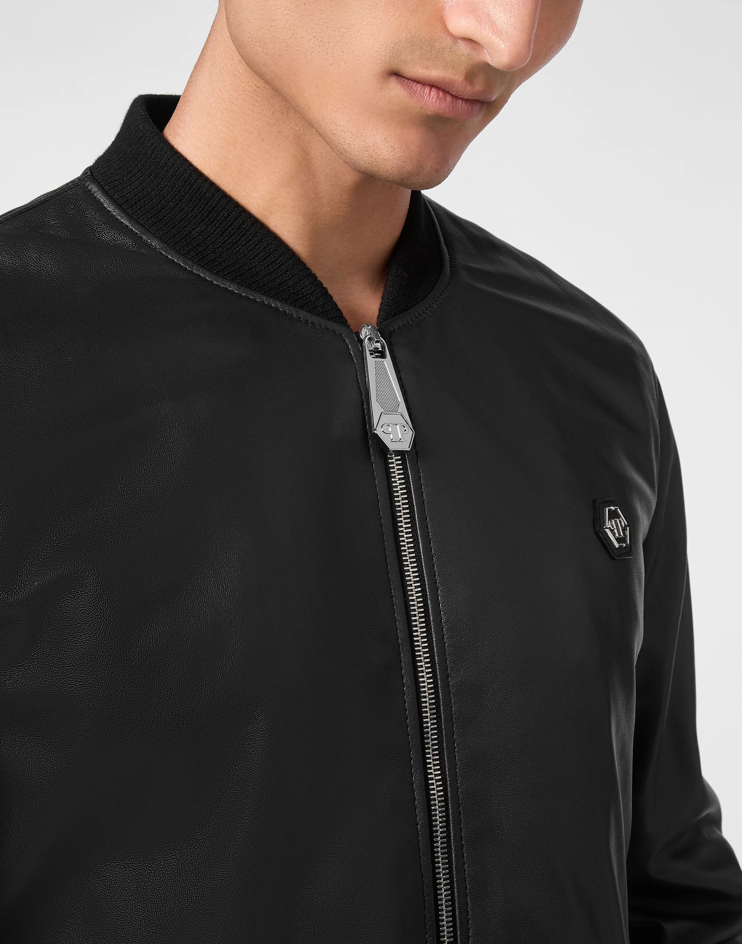 Basic Leather Bomber