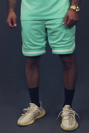 Basketball Workout Retro Shorts - Men's Mint Mesh