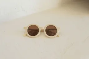 Beige Circular Sunglasses (Only 1 left)