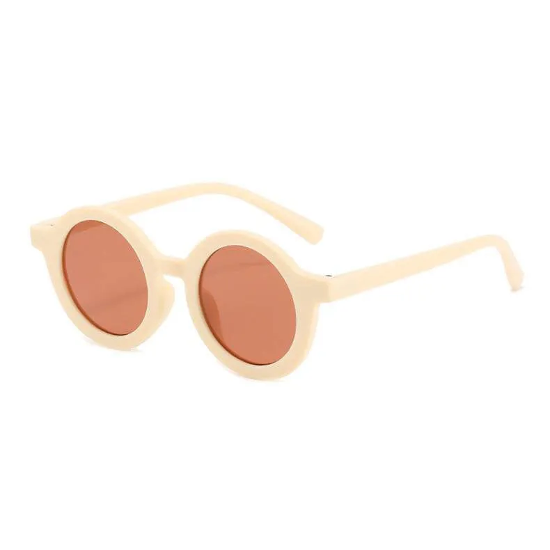 Beige Circular Sunglasses (Only 1 left)