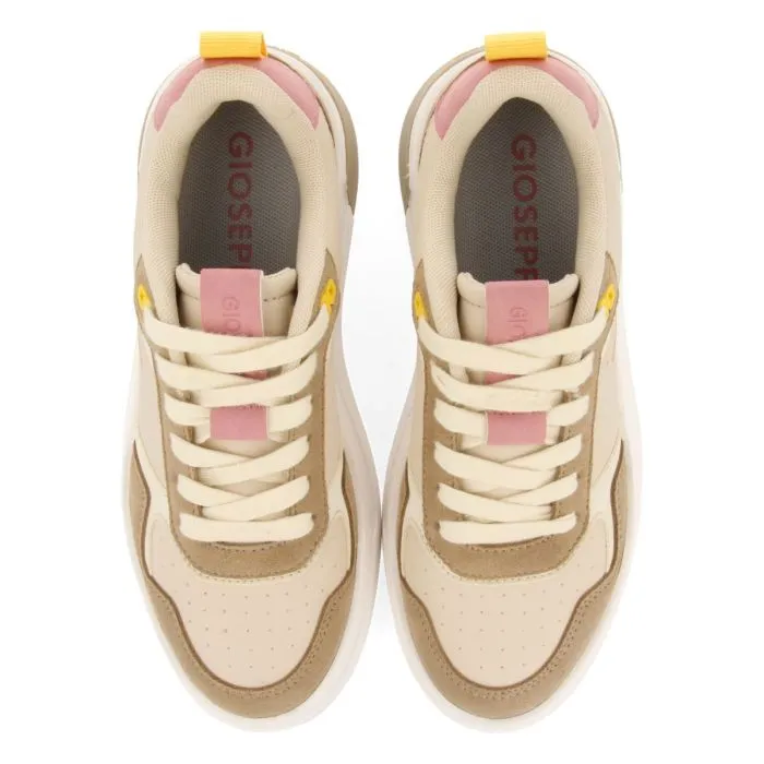 BEIGE RETRO STYLE SNEAKERS FOR WOMEN AGLIENTU