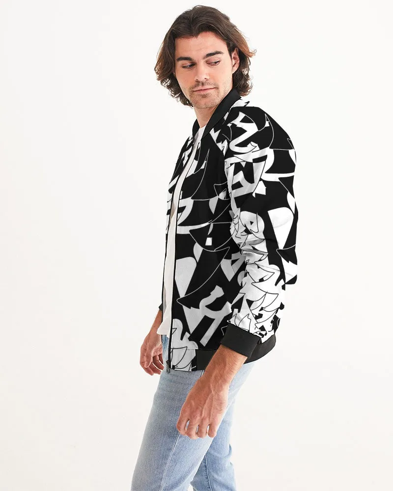 black and white bomber Men’s Bomber Jacket