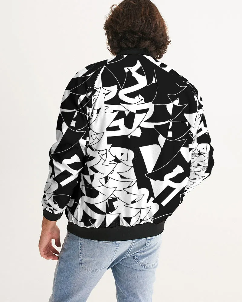 black and white bomber Men’s Bomber Jacket