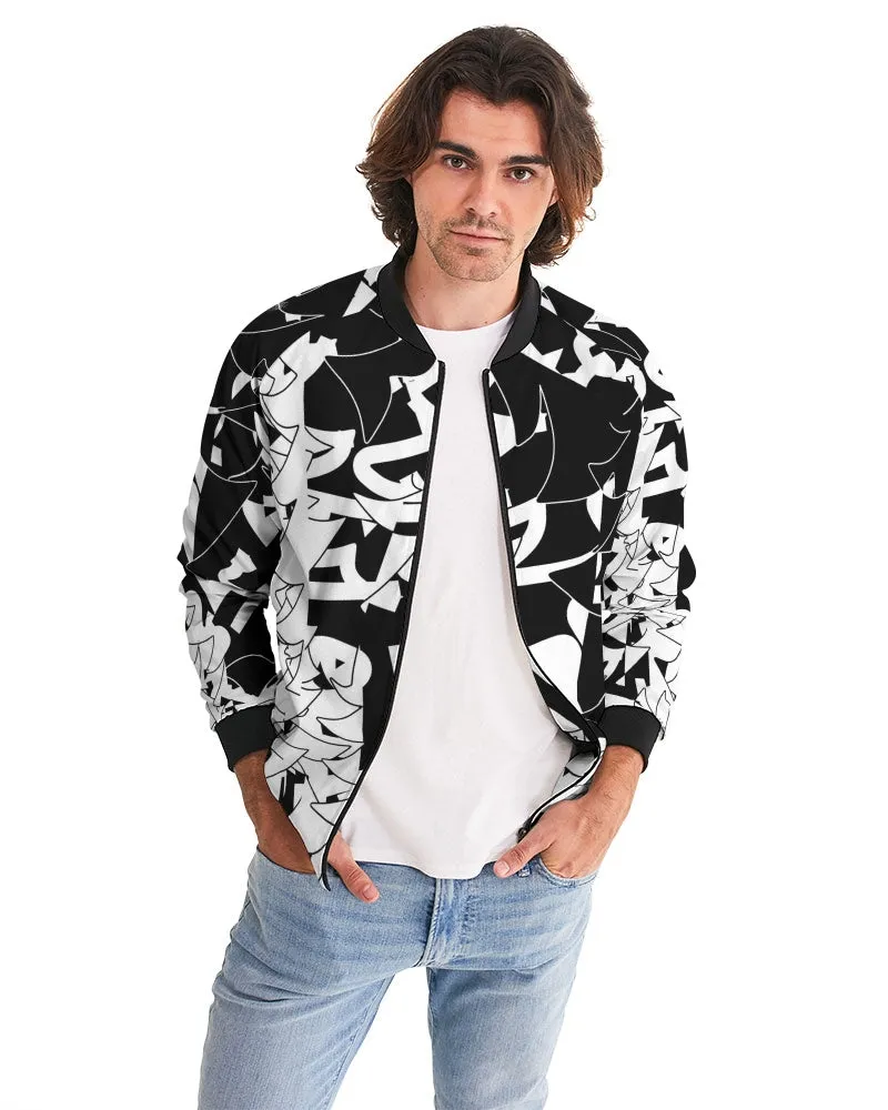 black and white bomber Men’s Bomber Jacket