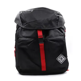 Black Foldable Drawstring Backpack