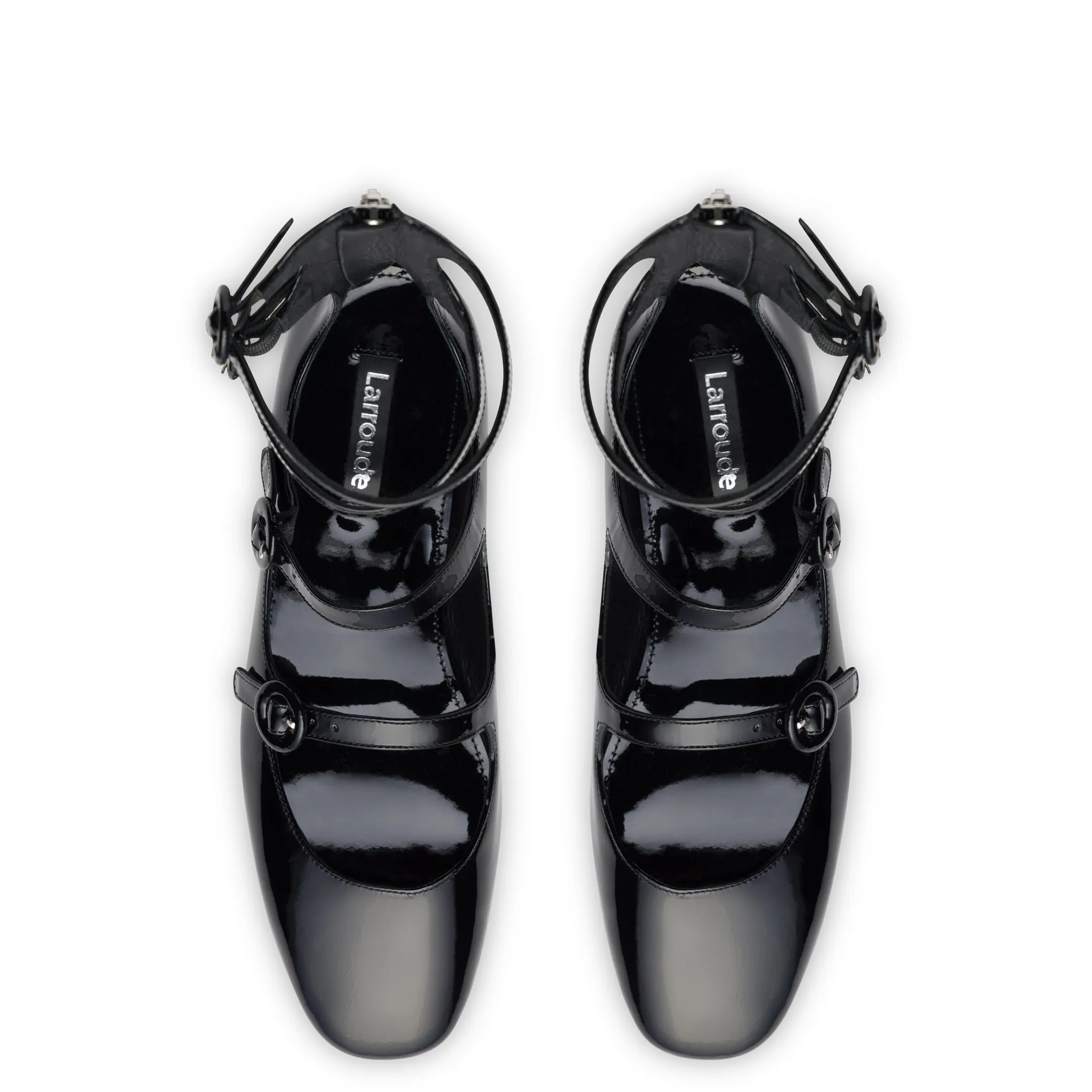 Black Patent Alexa Flats