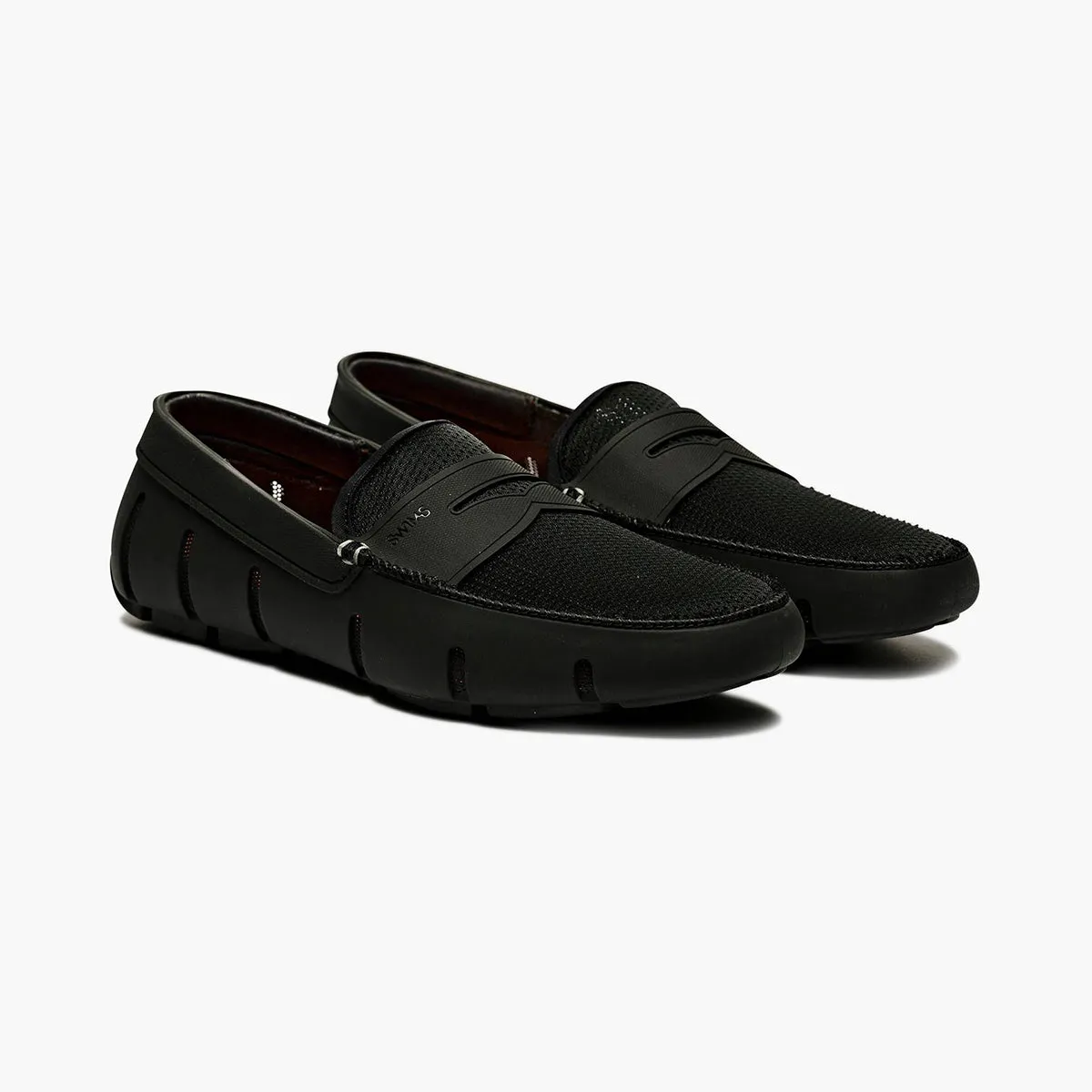 Black Penny Loafers for Swimming