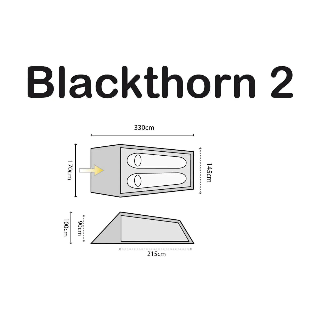 Blackthorn 2 lightweight backpacking tent HTMC