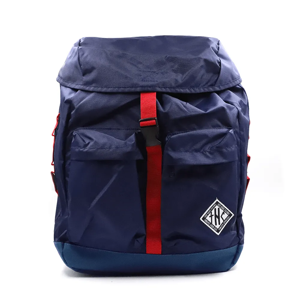 Blue Foldable Drawstring Backpack