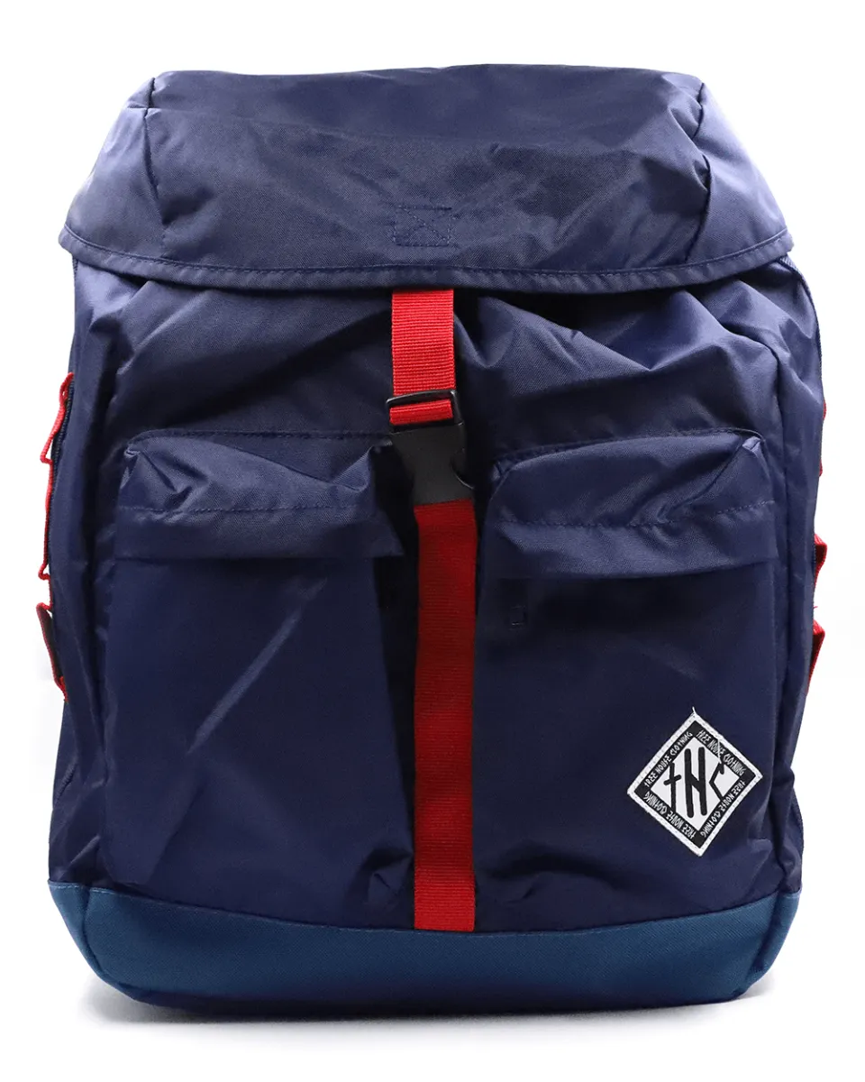 Blue Foldable Drawstring Backpack