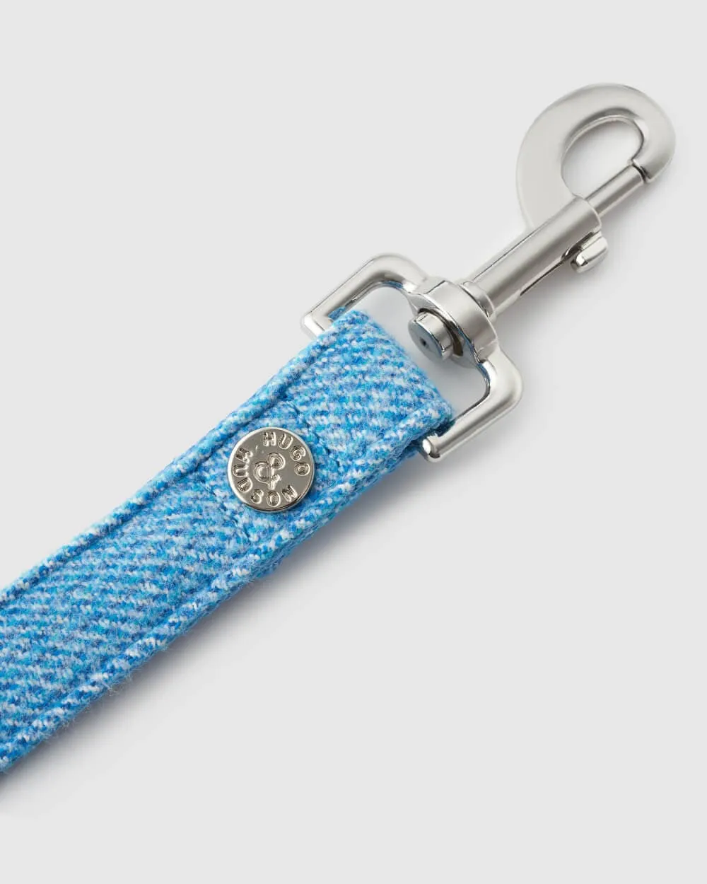 Blue Tweed Luxury Dog Lead