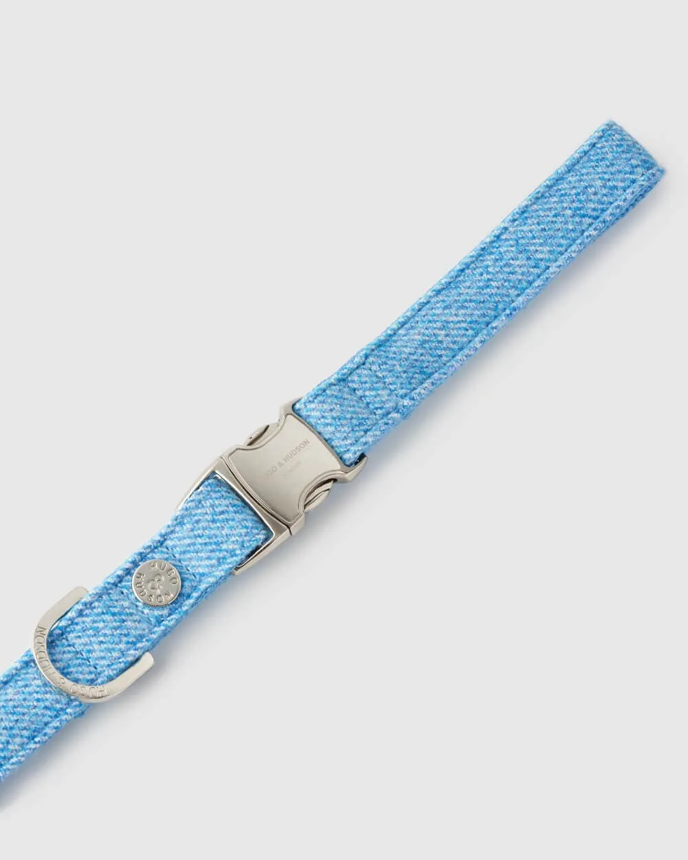 Blue Tweed Luxury Dog Lead