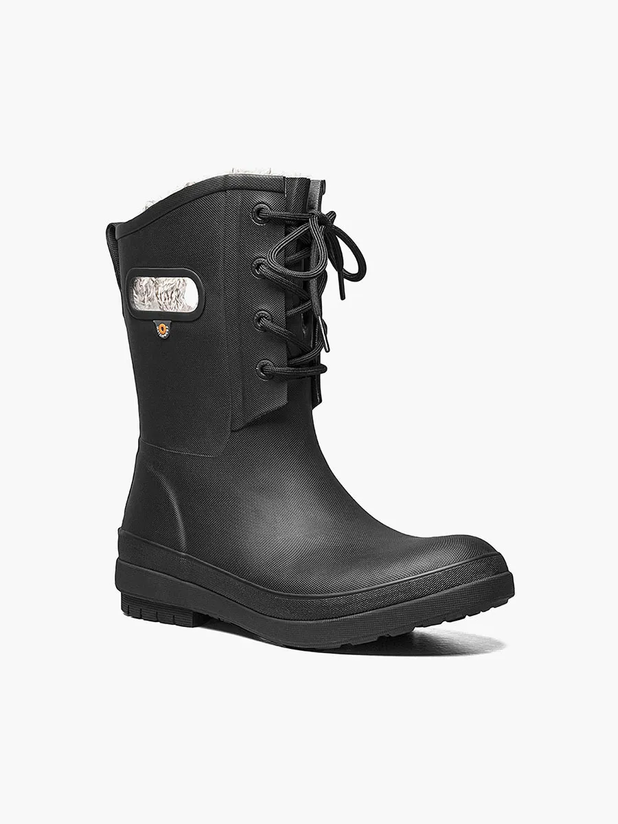 Bogs Women’s Amanda II Lace Boots-Black