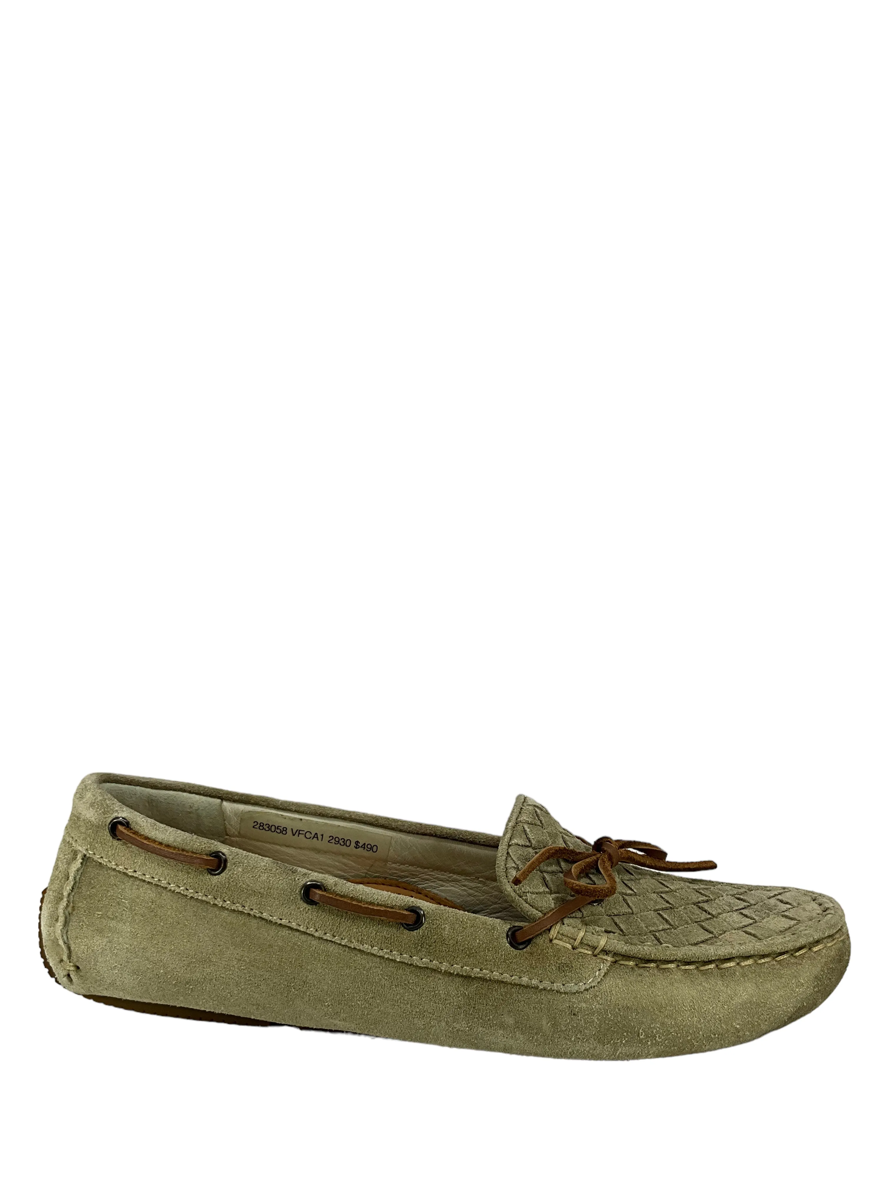 Bottega Veneta Intrecciato Suede Driving Loafers Size 7 - Shop now!