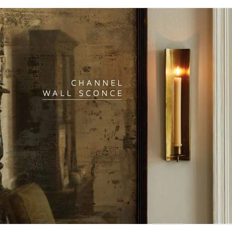 Brass Wall Sconce Channel