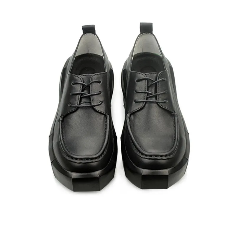 British Platform Oxfords with Laces