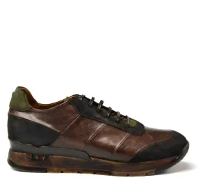 Brown leather running shoes - Mundialito Cold