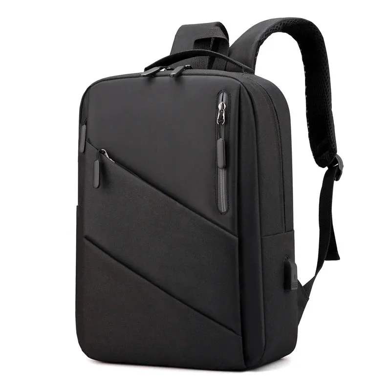 Business Backpack for Men with Multiple Functions, Stylish and Reflective Design, USB Charging and Black Color - S4614626