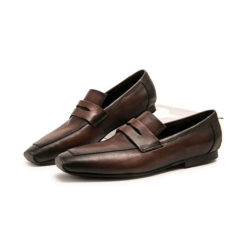 Business formal slip-on oxfords