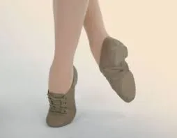 Capezio Jazz Oxford Tan Split Sole