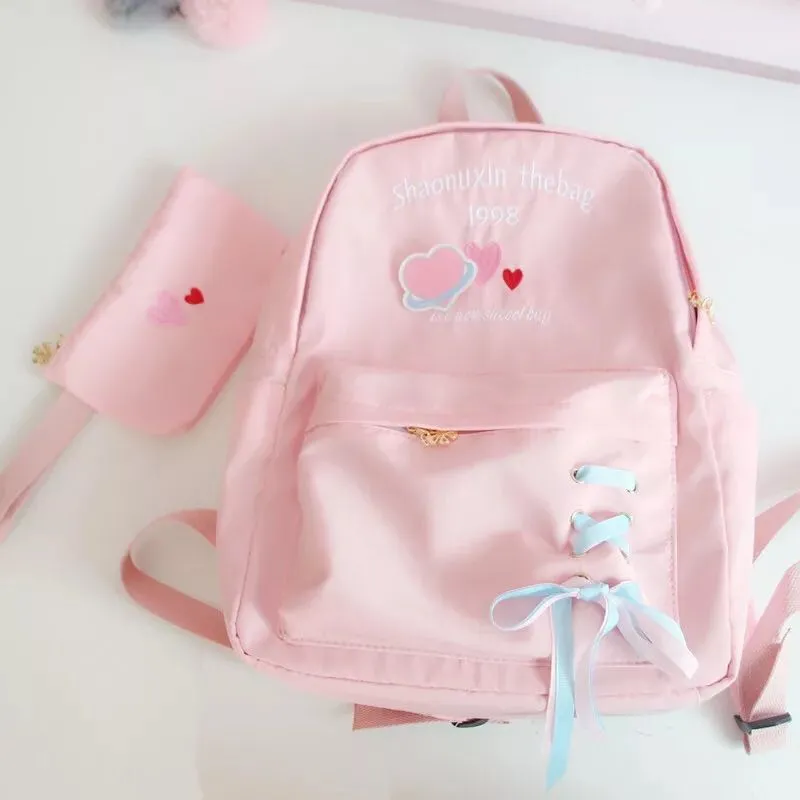 Chic Embroidered Love Letter Backpack - BY50705