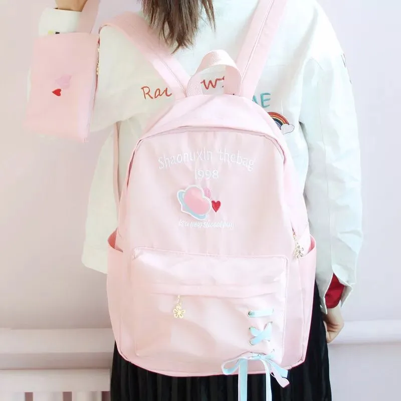 Chic Embroidered Love Letter Backpack - BY50705