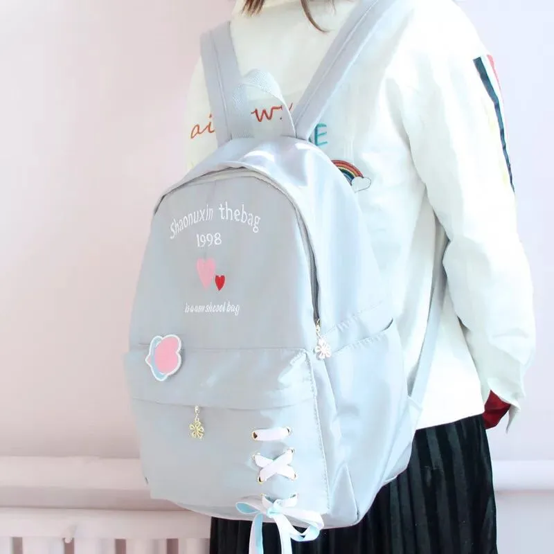 Chic Embroidered Love Letter Backpack - BY50705