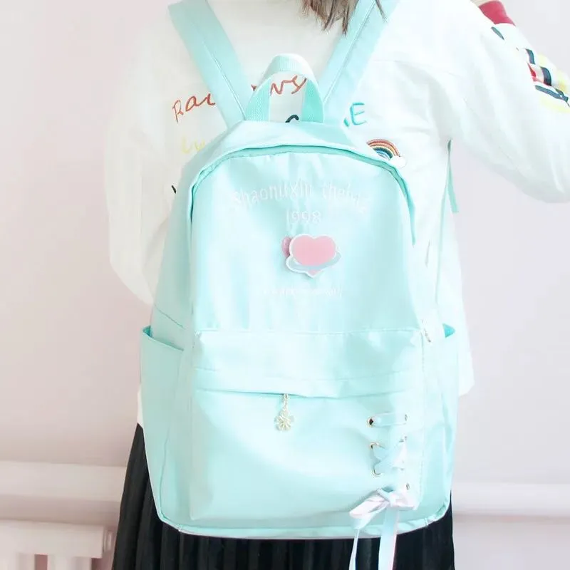 Chic Embroidered Love Letter Backpack - BY50705