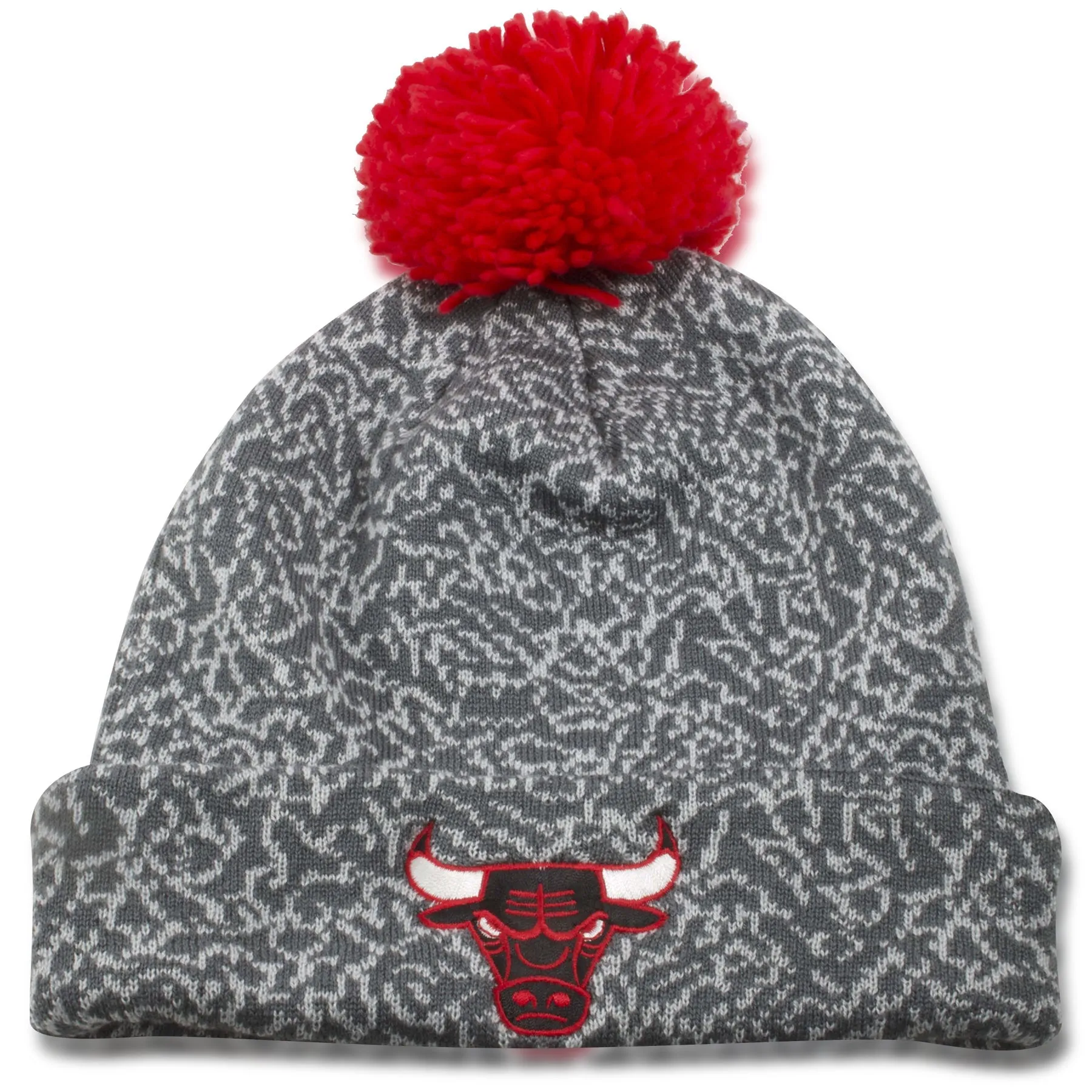 Chicago Bulls Mitchell and Ness Elephant Print Winter Hat