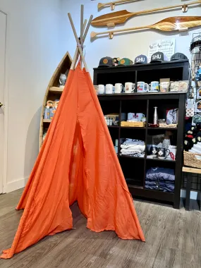 Children's Orange Teepee Play Tent